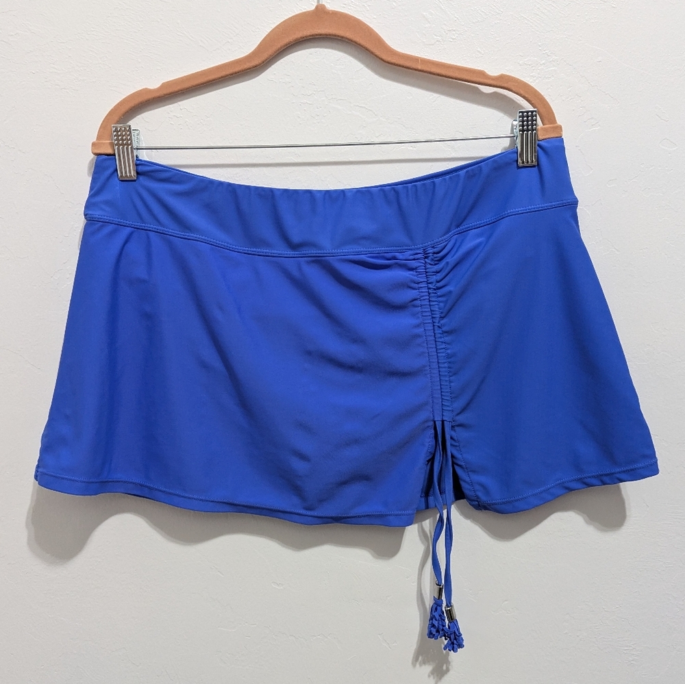 Collections By Catalina Super Cute & Sexy Baby Blue Swim Skort Size Large/Grande